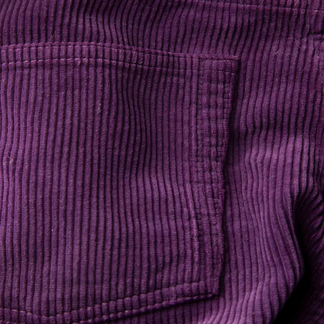Nero Saint Laurent - Pantaloni slim in velluto a coste viola - taglia XS in vendita