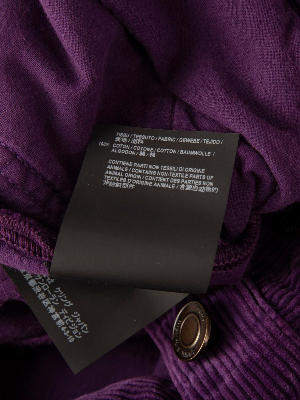 Donna Saint Laurent - Pantaloni slim in velluto a coste viola - taglia XS in vendita