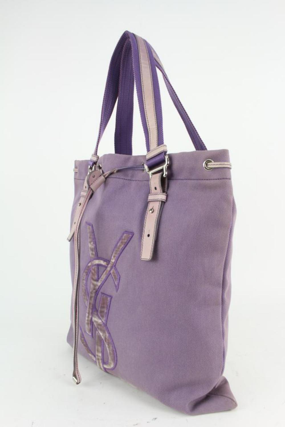 purple ysl bag