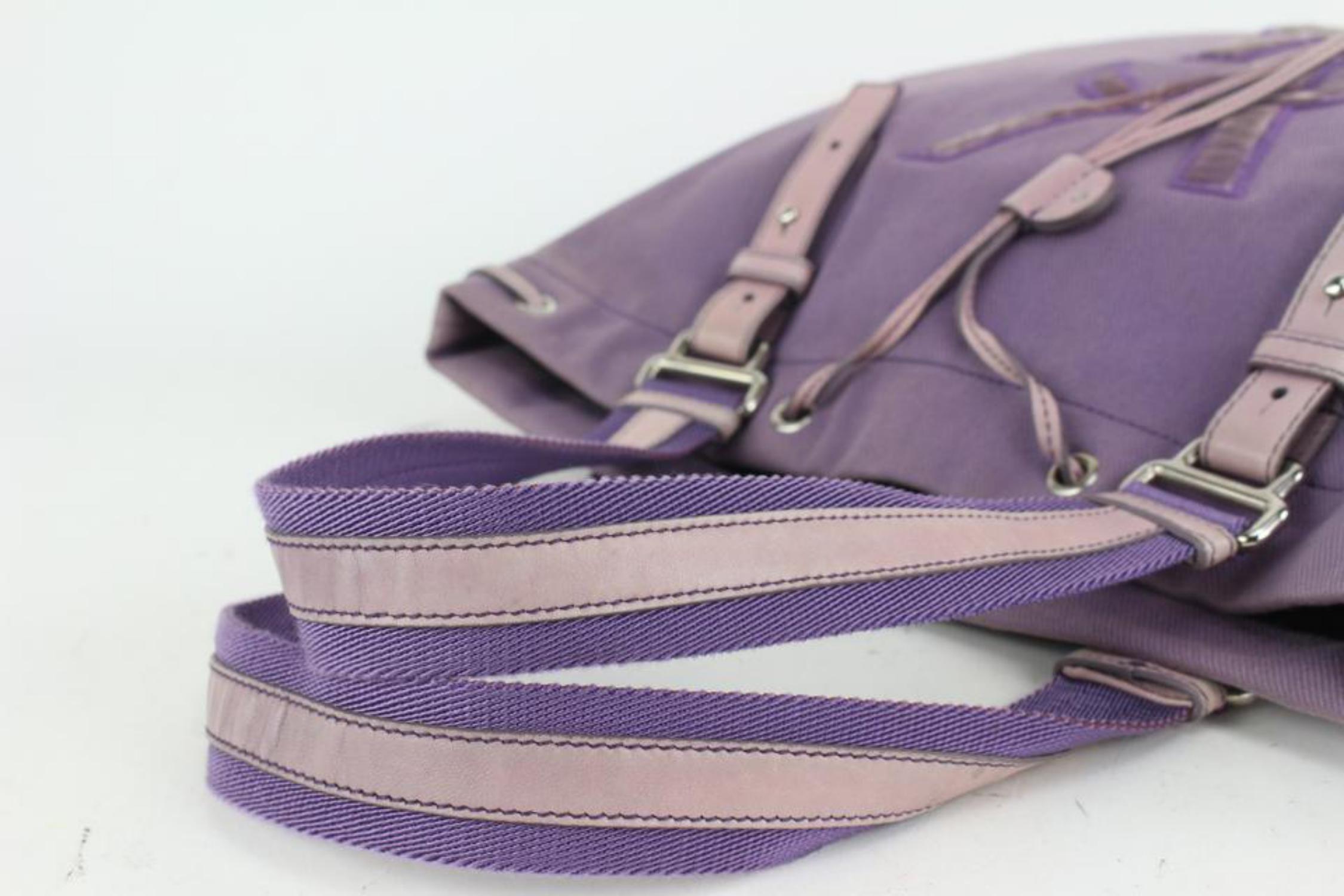 Gray Saint Laurent Purple YSL Kahala Tote Bag 25sl712s