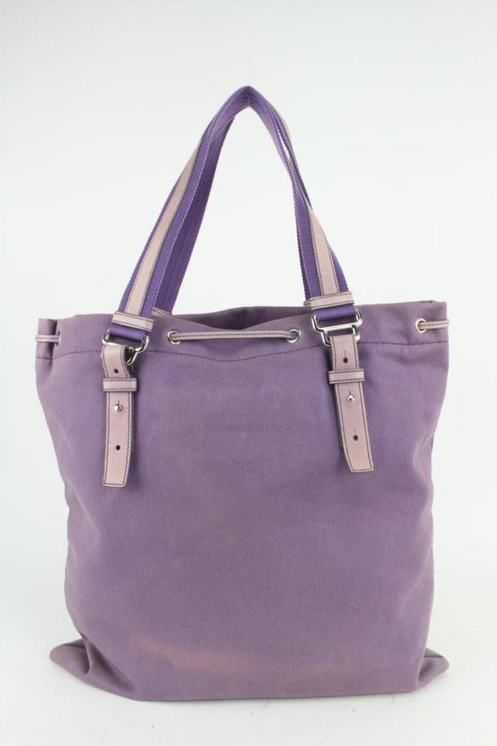 Saint Laurent Purple YSL Kahala Tote Bag 25sl712s In Good Condition In Dix hills, NY