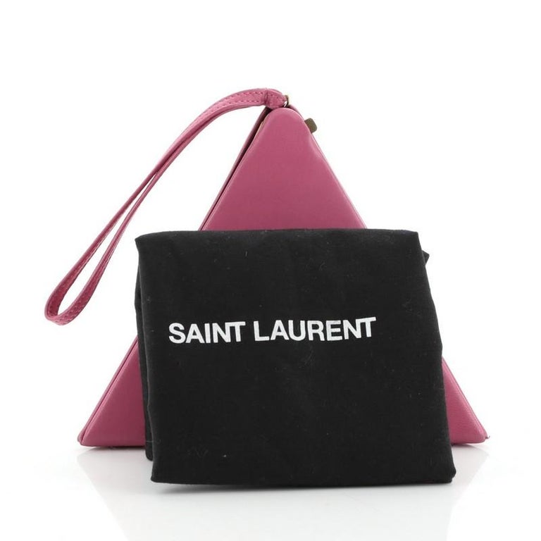 Pyramid box leather handbag Saint Laurent Brown in Leather - 33089138