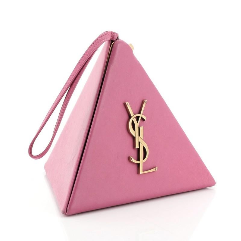 Saint Laurent Pyramid Box Bag Leather Small