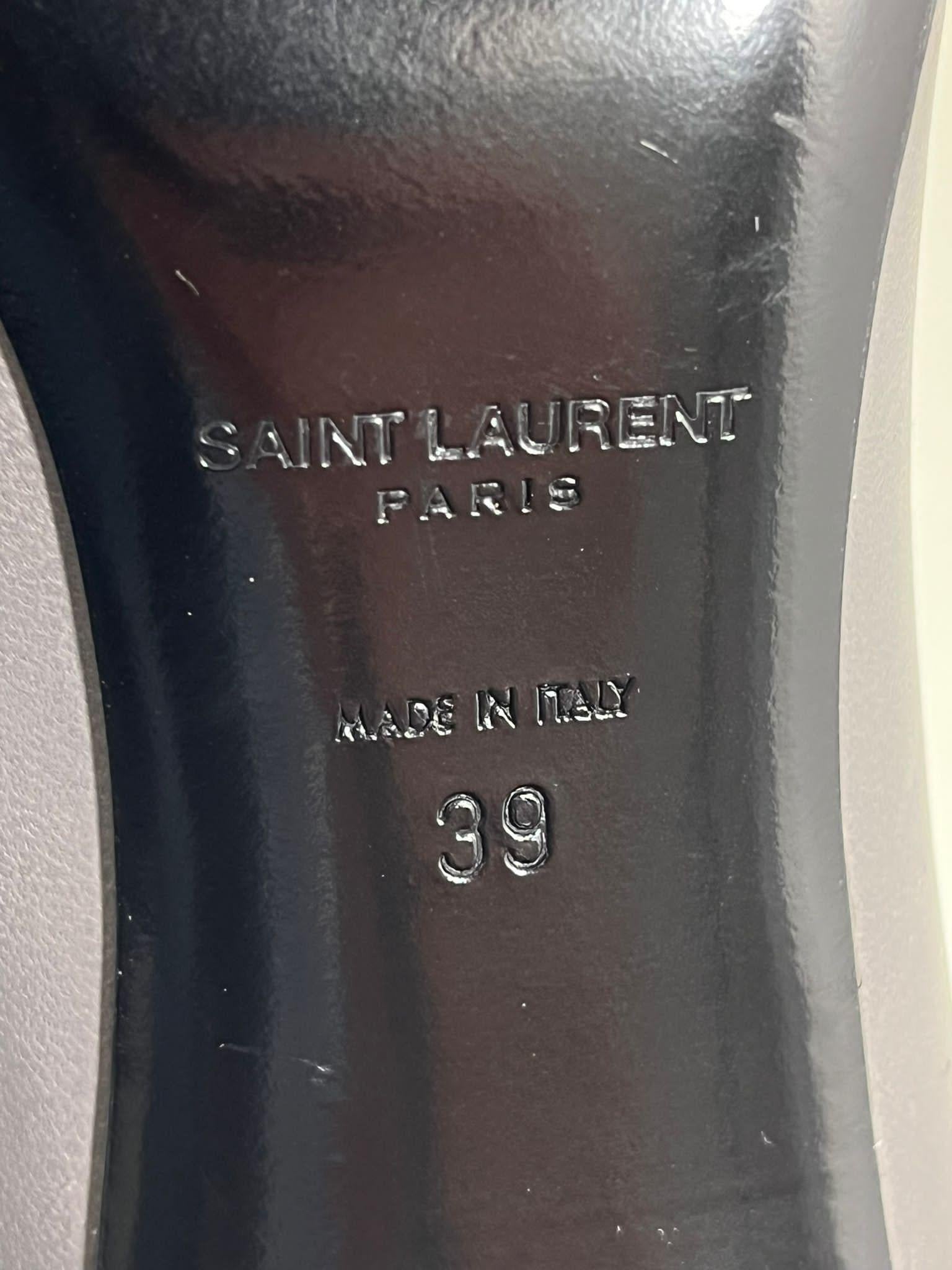 Saint Laurent Python Skin & Leather Pumps 3