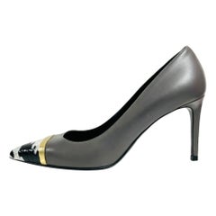 Saint Laurent Python Skin & Leather Pumps