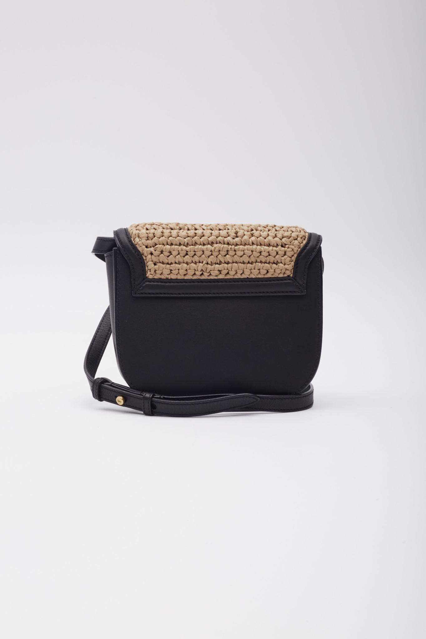 Saint Laurent Raffia Leather Kaia Shoulder Bag Beige For Sale 1