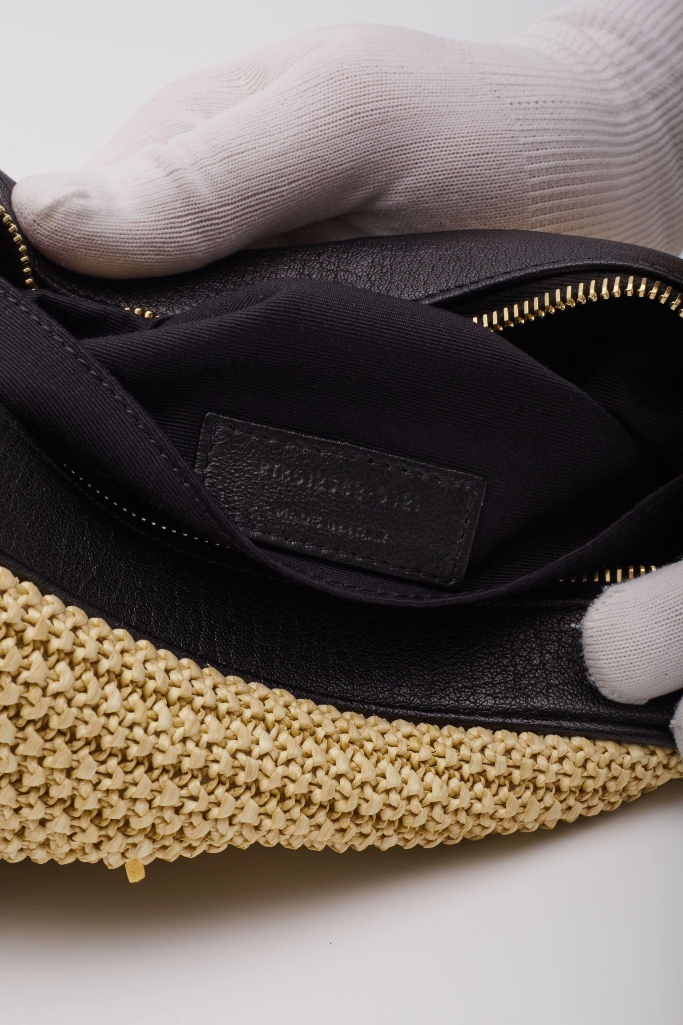 Saint Laurent Raffia Monogram Lou Camera Bag Beige 7
