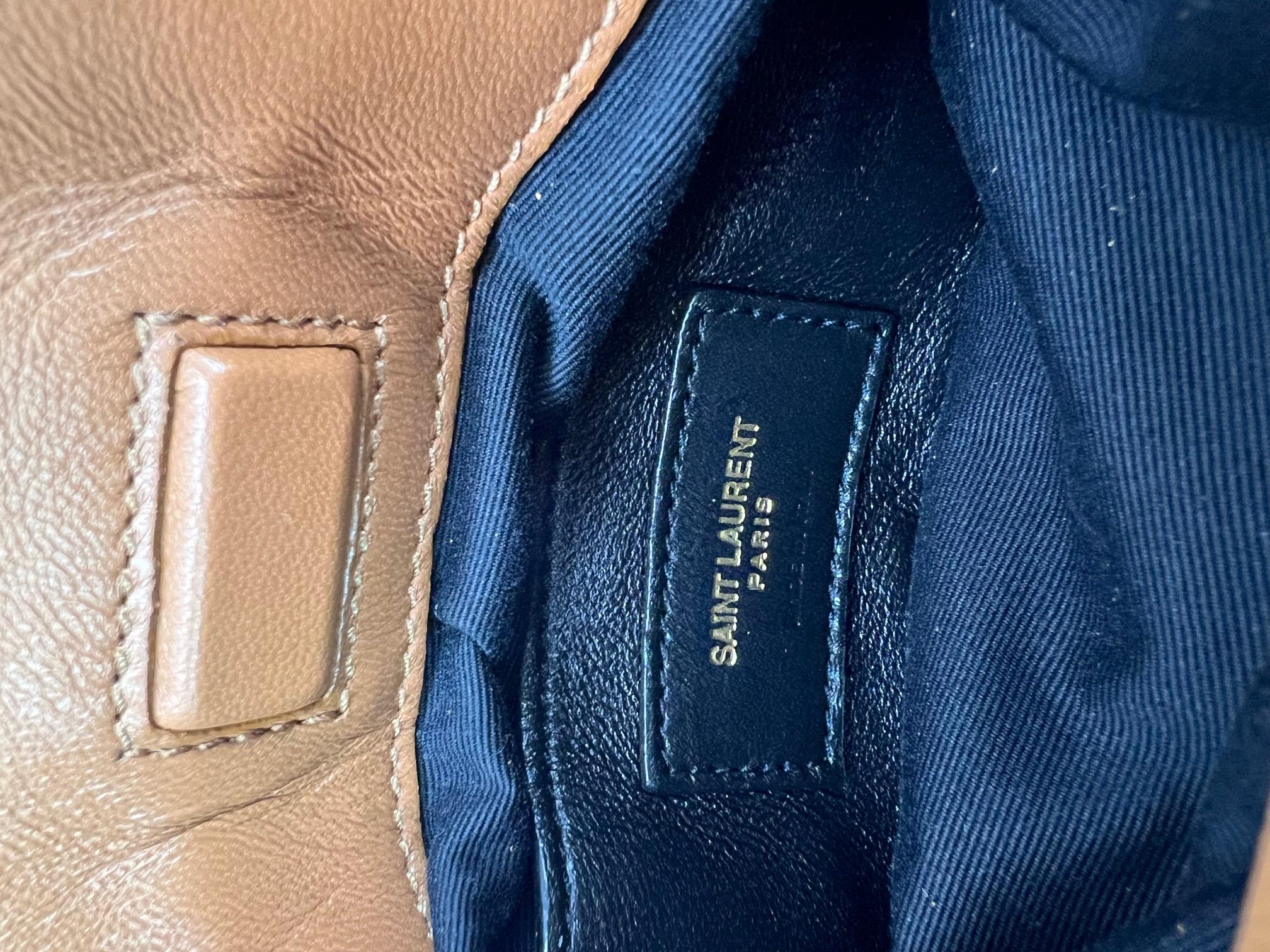 Saint Laurent Raffia Suede Calfskin Grace Fringed Tan Hobo Bag 2
