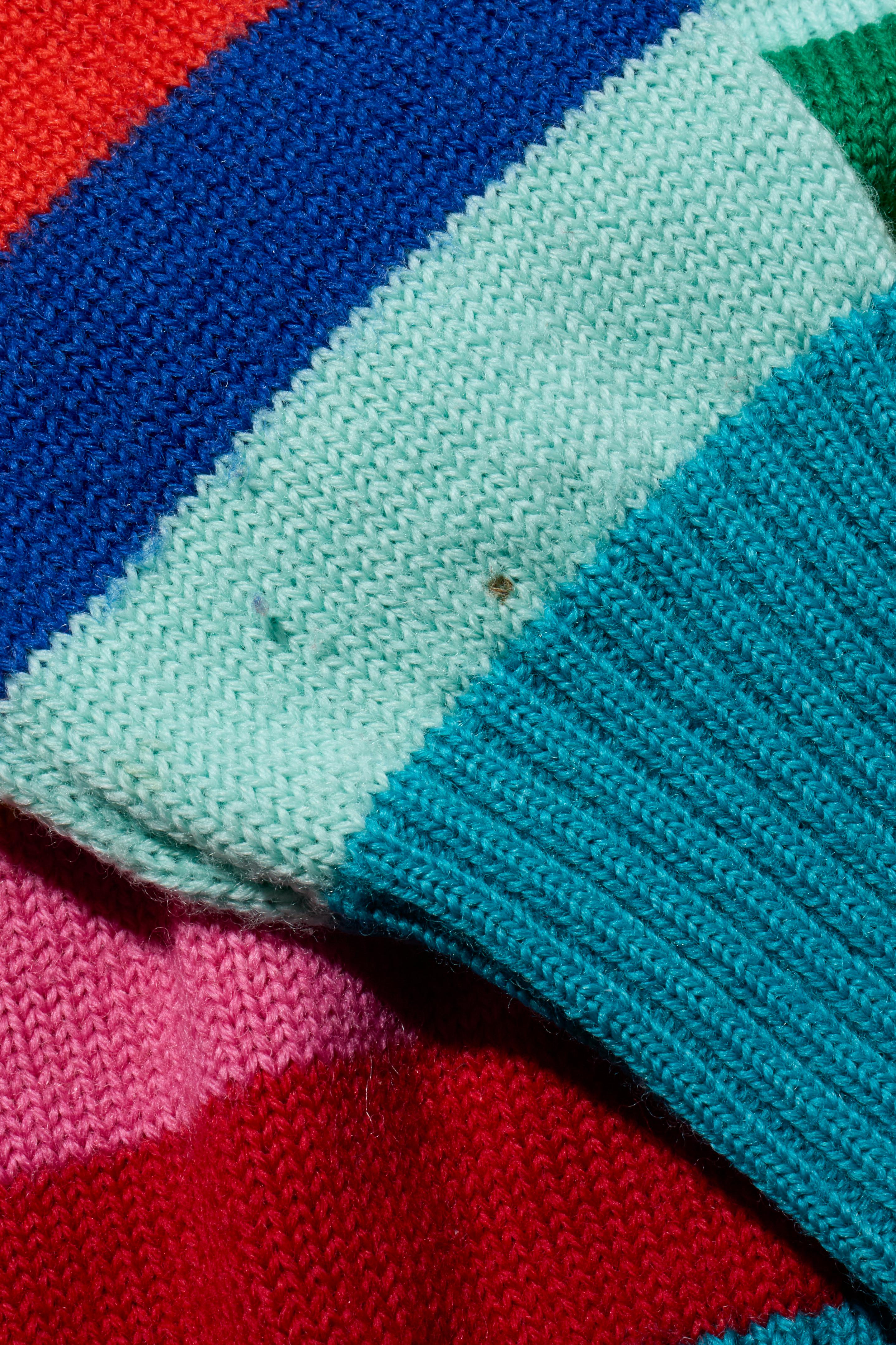 Saint Laurent Rainbow Stripe Wool Sweater 2016 Collection Size XS For Sale 2