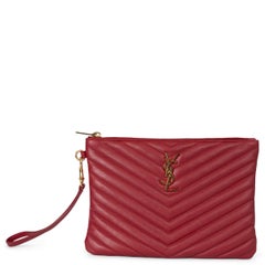 Saint Laurent, borsa CASSANDRE MATELASSE A5 in pelle di lampone.