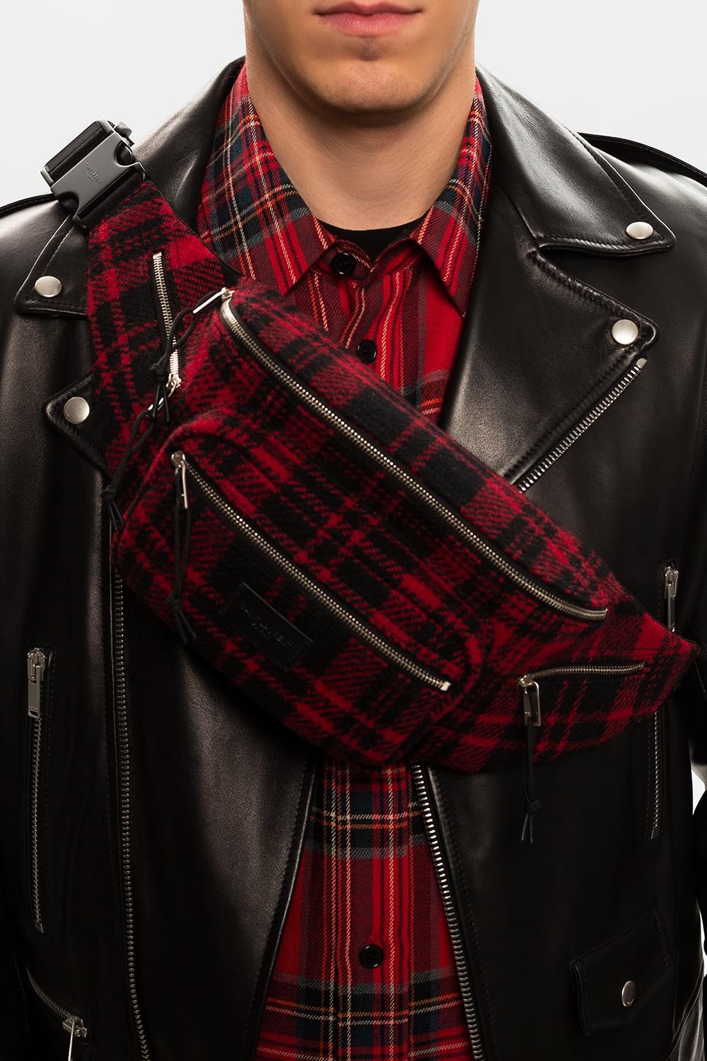 Color: Black and red tartan pattern
Material: Wool with leather finishes
Style No: 581375
Measures: H 5.5” x L 9.5” x D 3”
Comes With: Dust bag and card
Condition: New