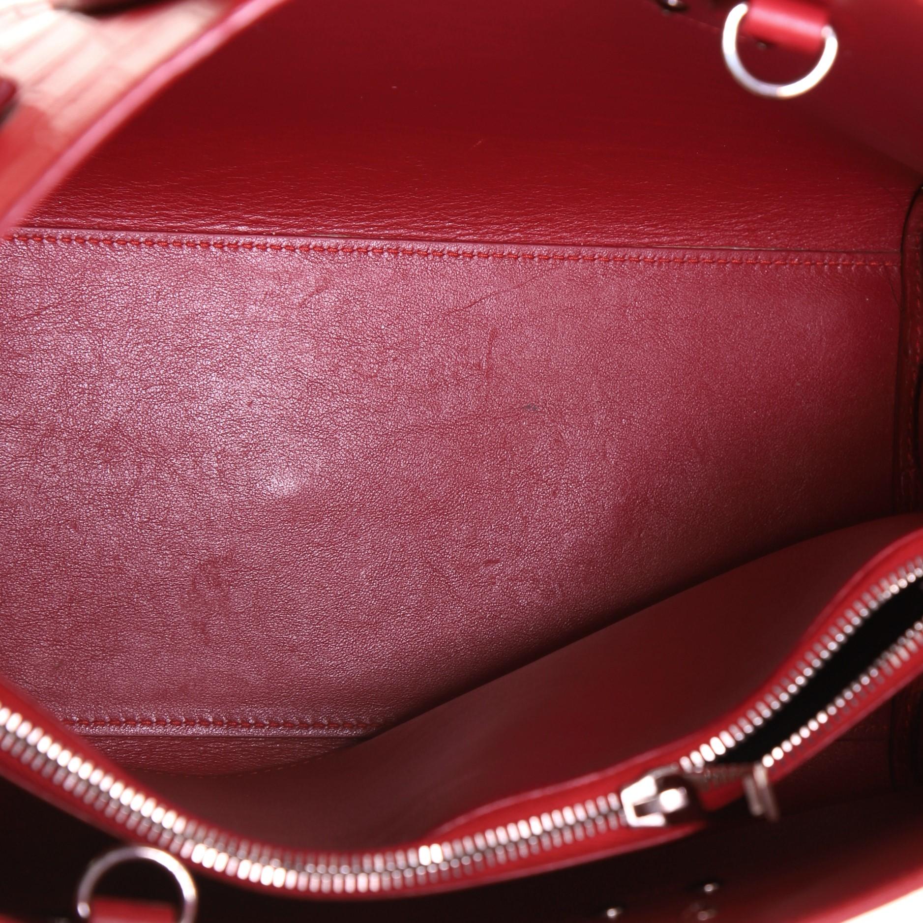 red croc handbag