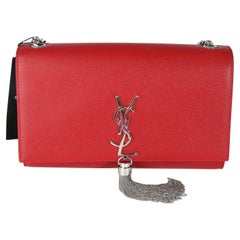 Saint Laurent Rot Grain De Poudre Medium Kate Tassel Satchel