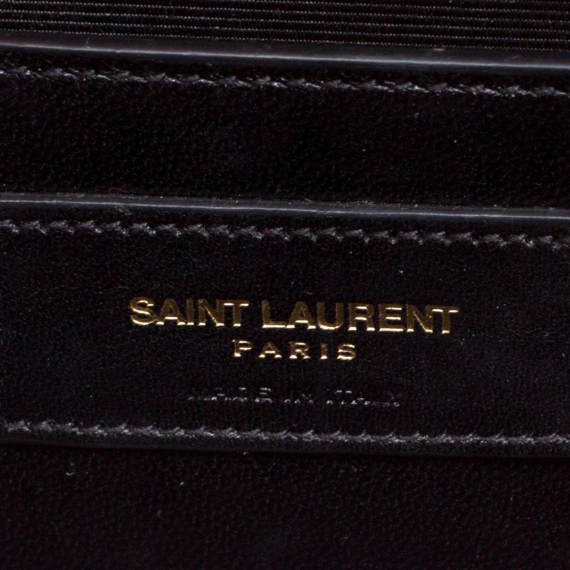 Saint Laurent Red Leather Cassandre Clutch 3