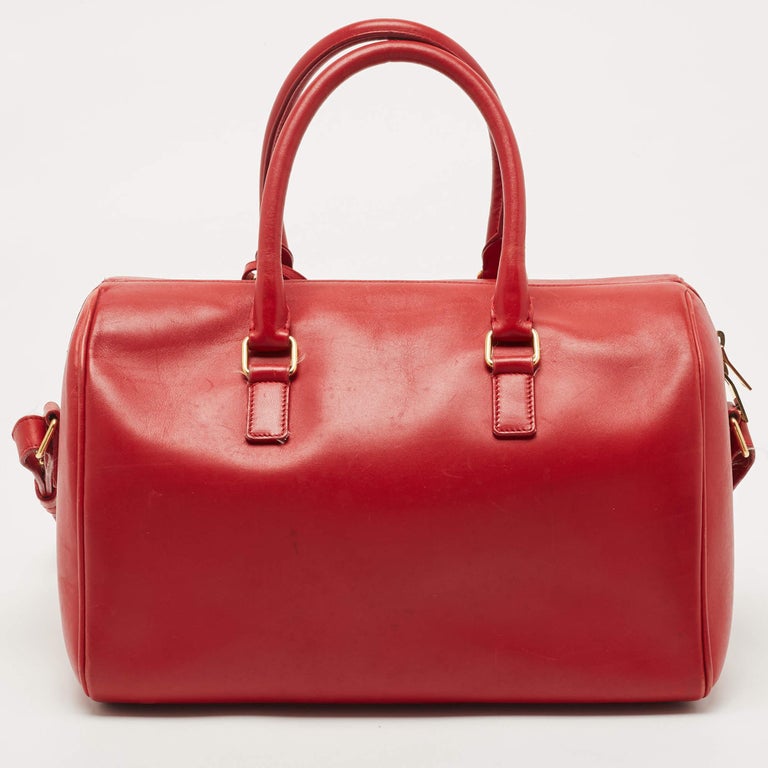 Louis Vuitton Red Epi Leather Keepall 50 Duffle Bag 89lk328s For Sale at  1stDibs