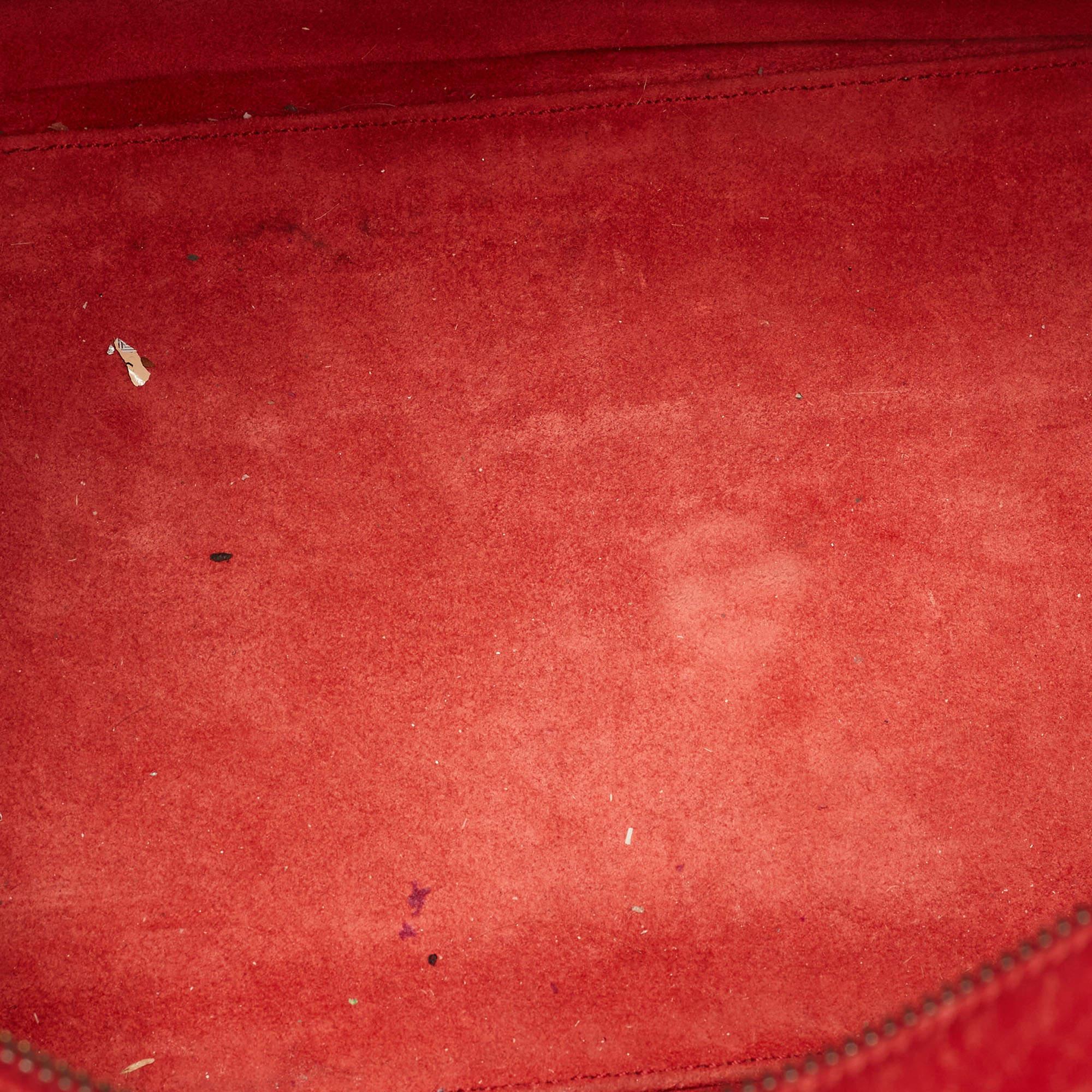 Saint Laurent Red Leather Classic 6 Duffle Bag 2