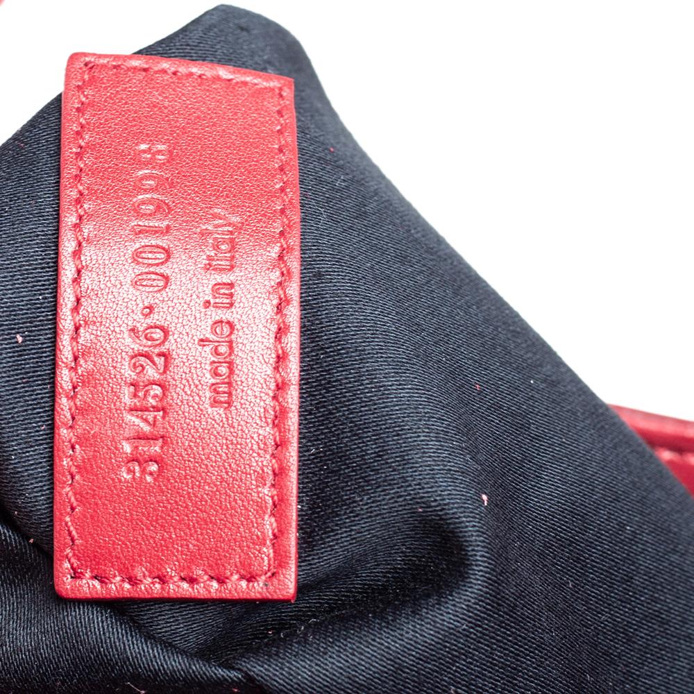Saint Laurent Red Leather Front Pocket Tote 7