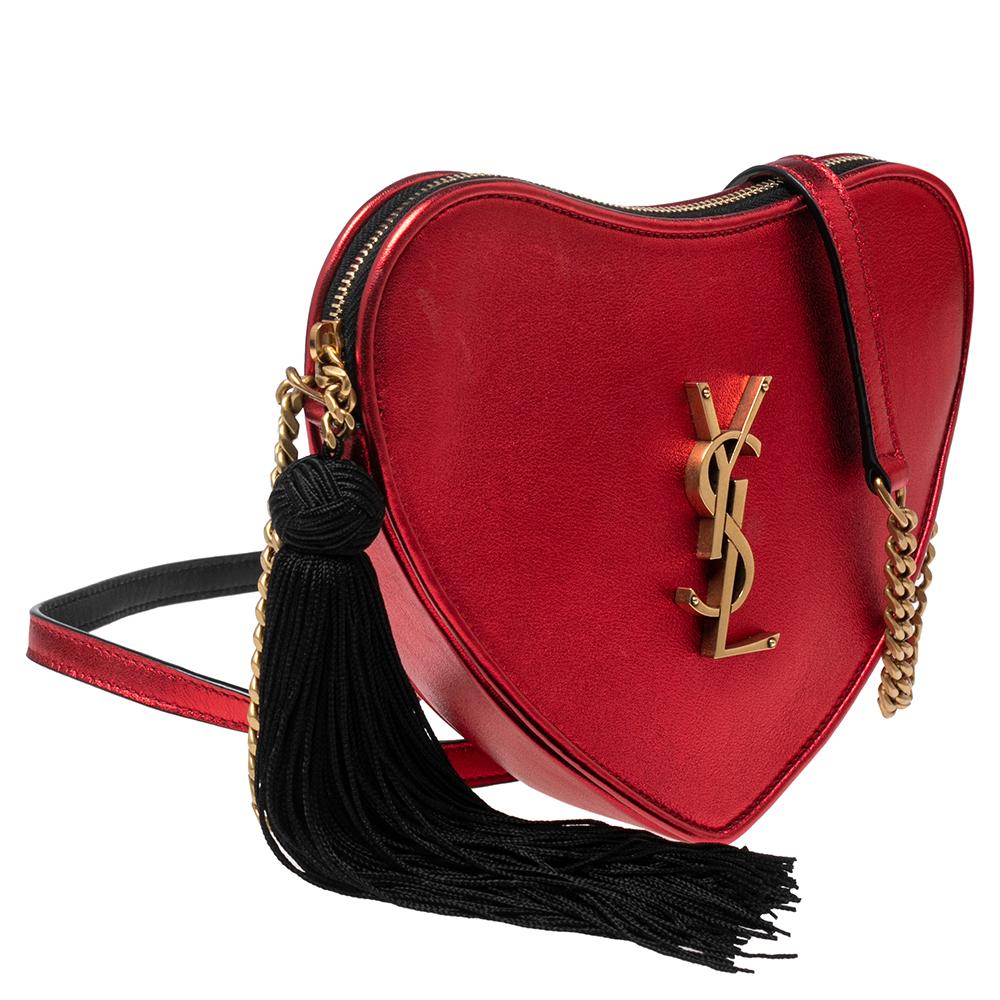 ysl heart purse