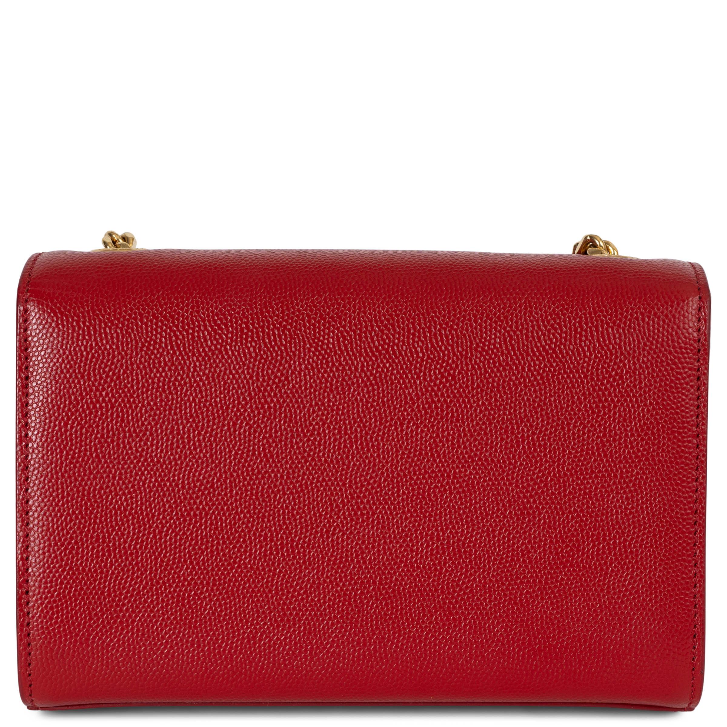Bolso de hombro KATE SMALL MONOGRAM de piel roja SAINT LAURENT Rojo en venta