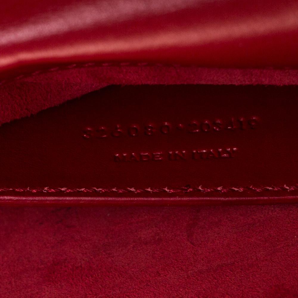 Saint Laurent Red Leather Kate Tassel Clutch 2