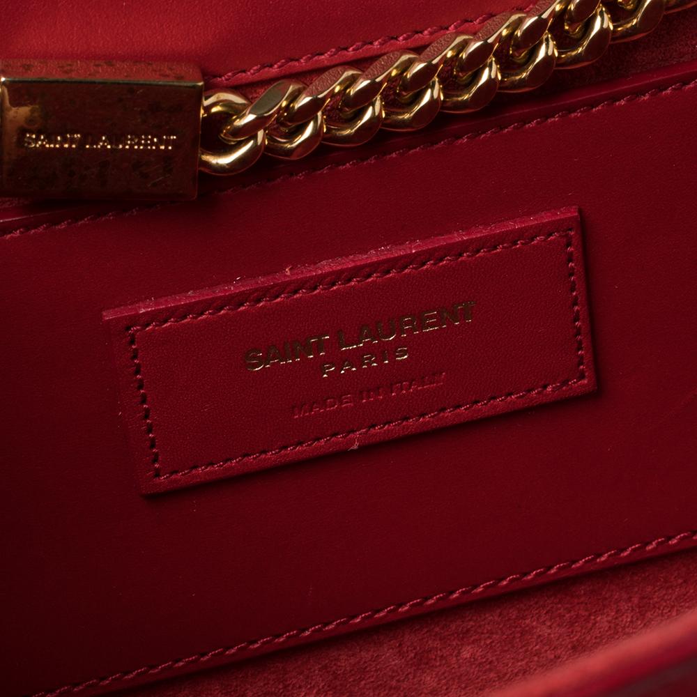 Saint Laurent Red Leather Medium Kate Tassel Shoulder Bag 8