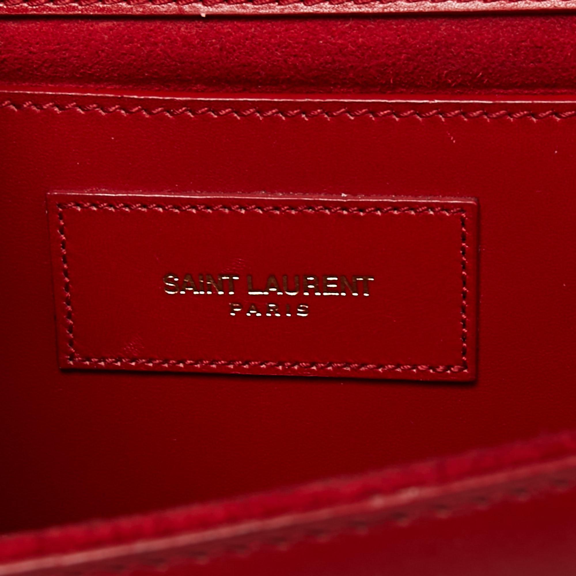 Saint Laurent Red Leather Medium Kate Tassel Shoulder Bag 5