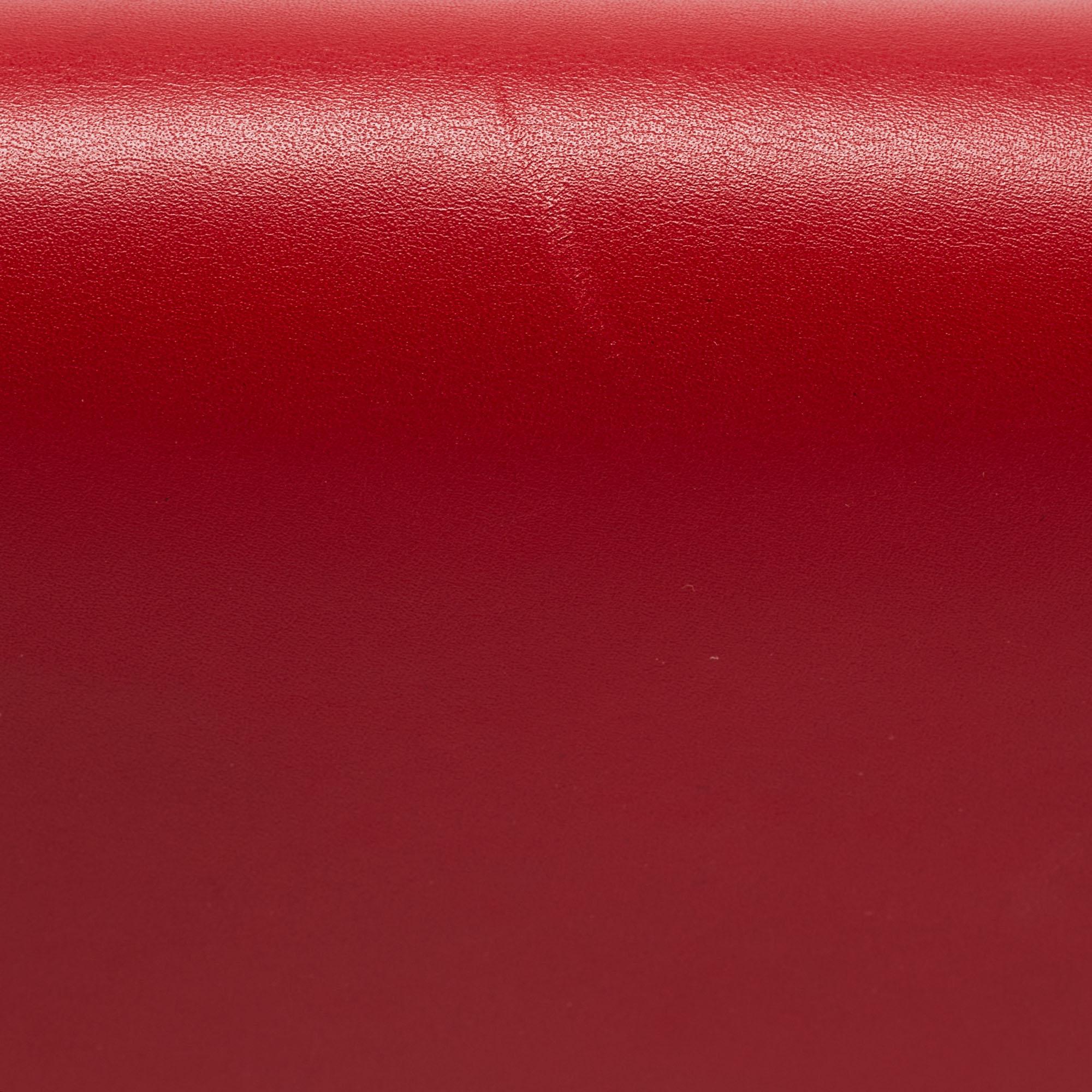 Saint Laurent Red Leather Medium Kate Tassel Shoulder Bag 7
