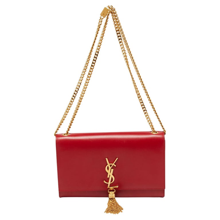Saint Laurent Kate Red Leather Crossbody Bag