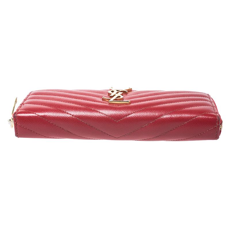 ysl red wallet