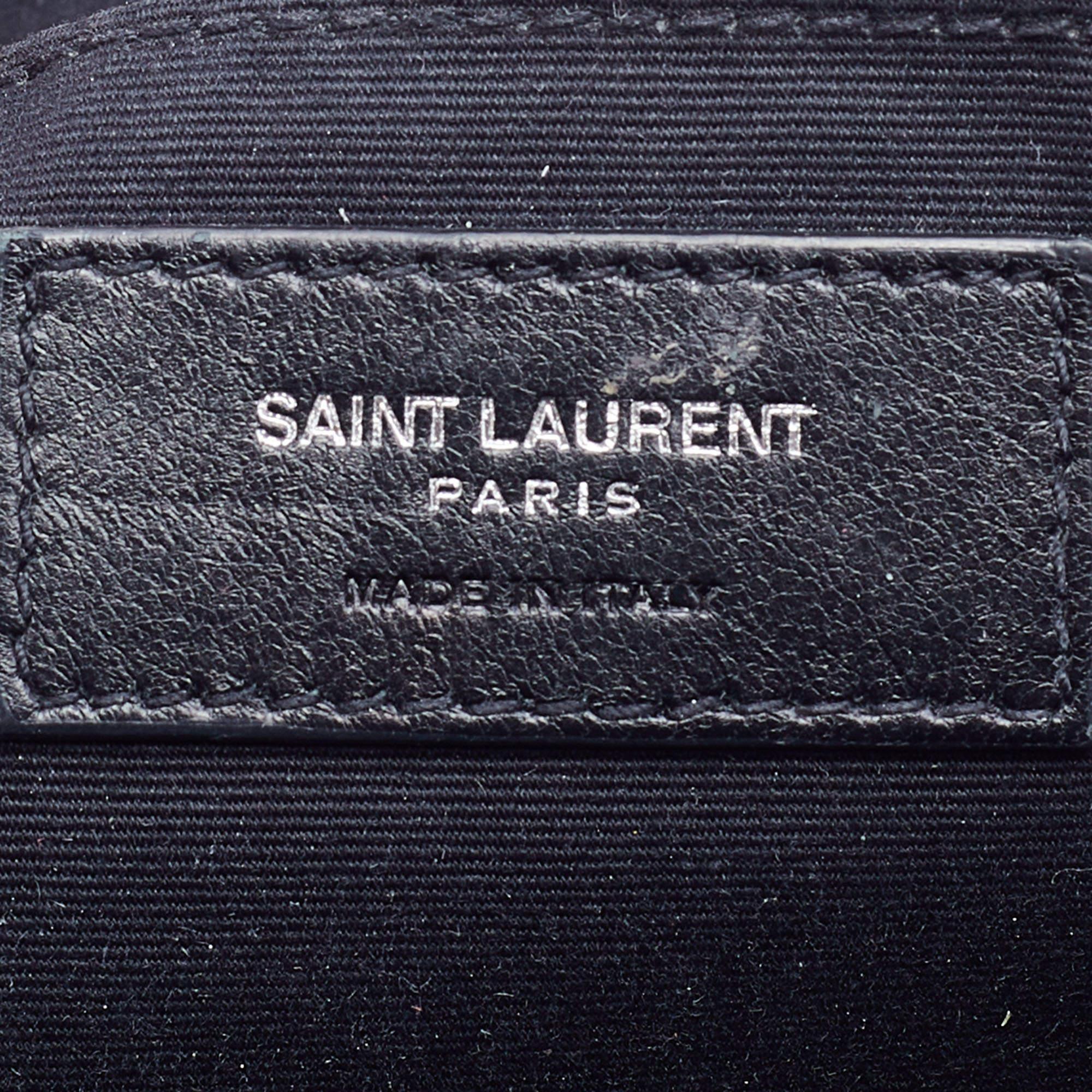 Saint Laurent Red Leather Small Monogram Lou Camera Bag 5