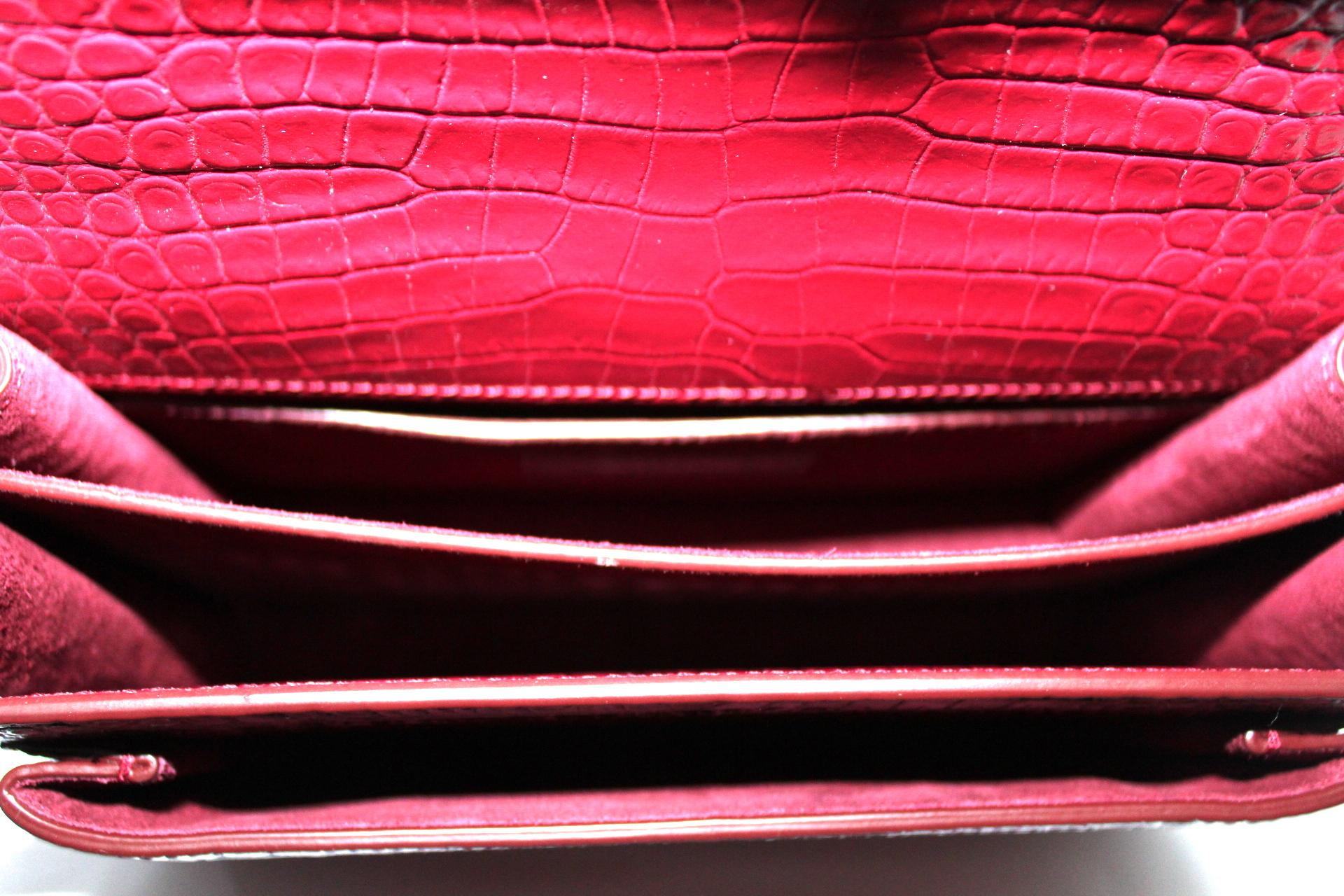 Women's Saint Laurent Red Leather Sunset Bag