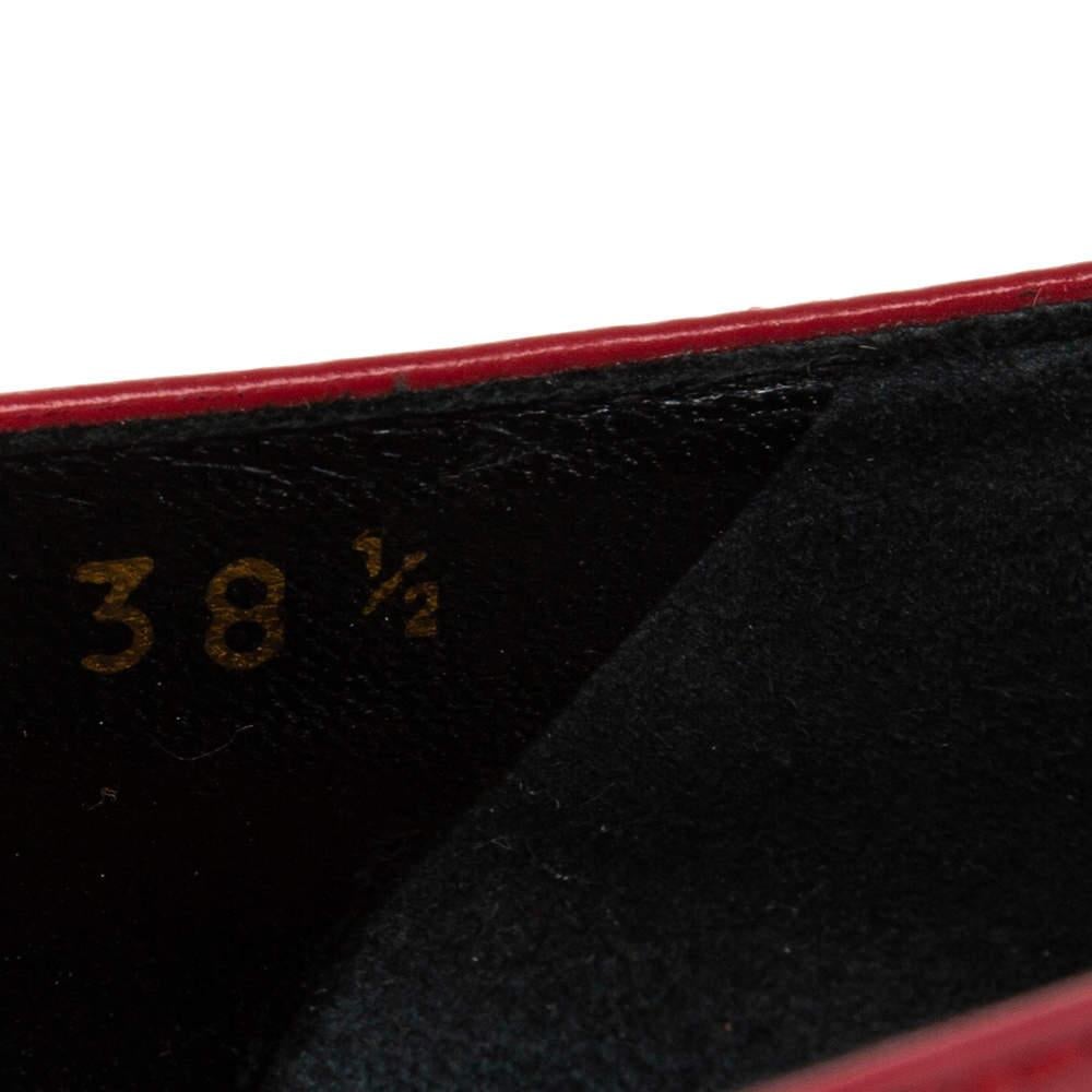 Saint Laurent escarpins Tribtoo en cuir rouge taille 38,5 3