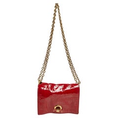 Saint Laurent Red Patent Leather Crossbody Bag