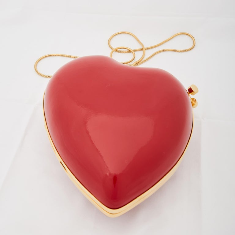 Saint Laurent Red Patent Leather Love Box Heart (466212) at 1stDibs | ysl  love box, ysl love heart bag, ysl red heart bag