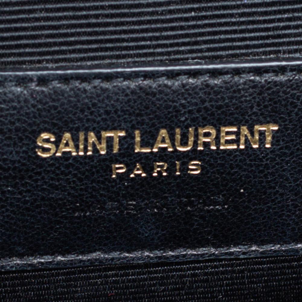 Women's Saint Laurent Red Quilted Leather Envelope Shoulder Bag