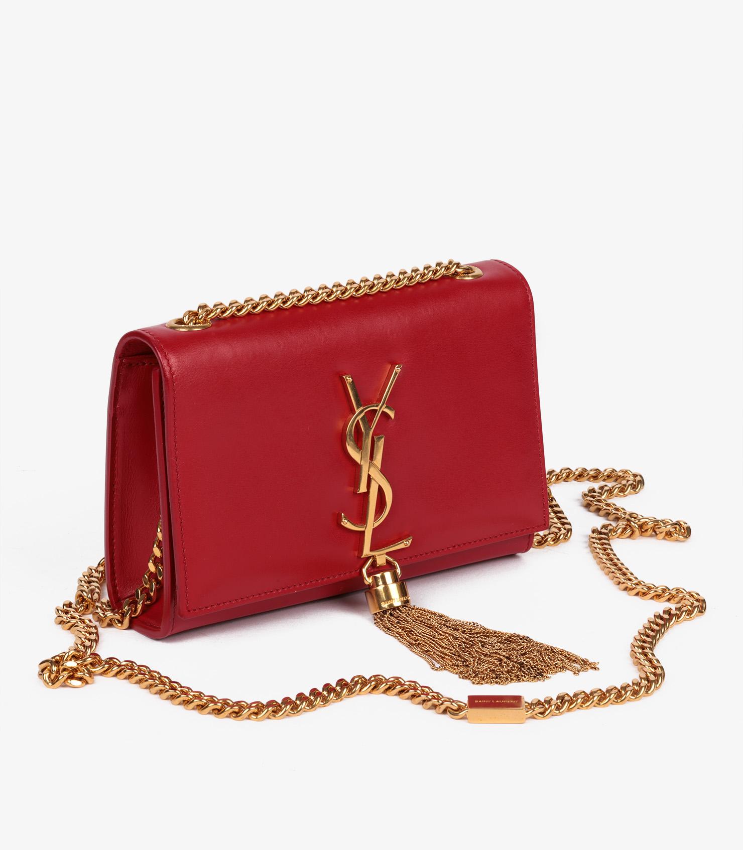 Saint Laurent Red Smooth Calfskin Leather Mini Kate Tassel

Brand- Saint Laurent
Model- Mini Kate Tassel
Product Type- Crossbody, Shoulder
Serial Number- PT************
Age- Circa 2013
Accompanied By- Saint Laurent Dust Bag, Care Book, Leather