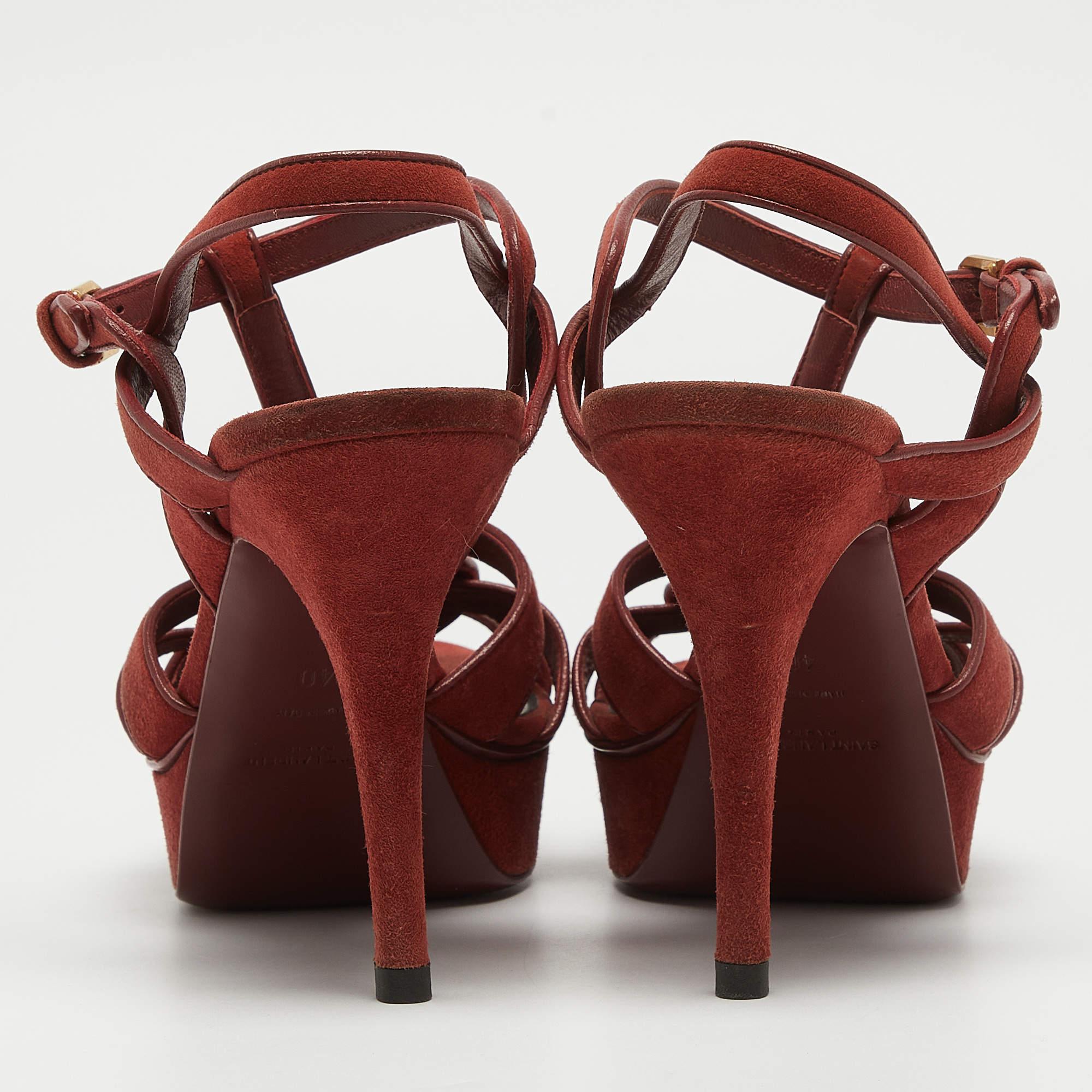 Saint Laurent Sandales compensées Tribute, taille 40 Pour femmes en vente