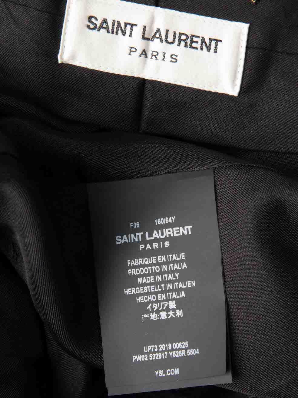 Women's Saint Laurent Red Velvet Slim Fit Trousers Size S For Sale