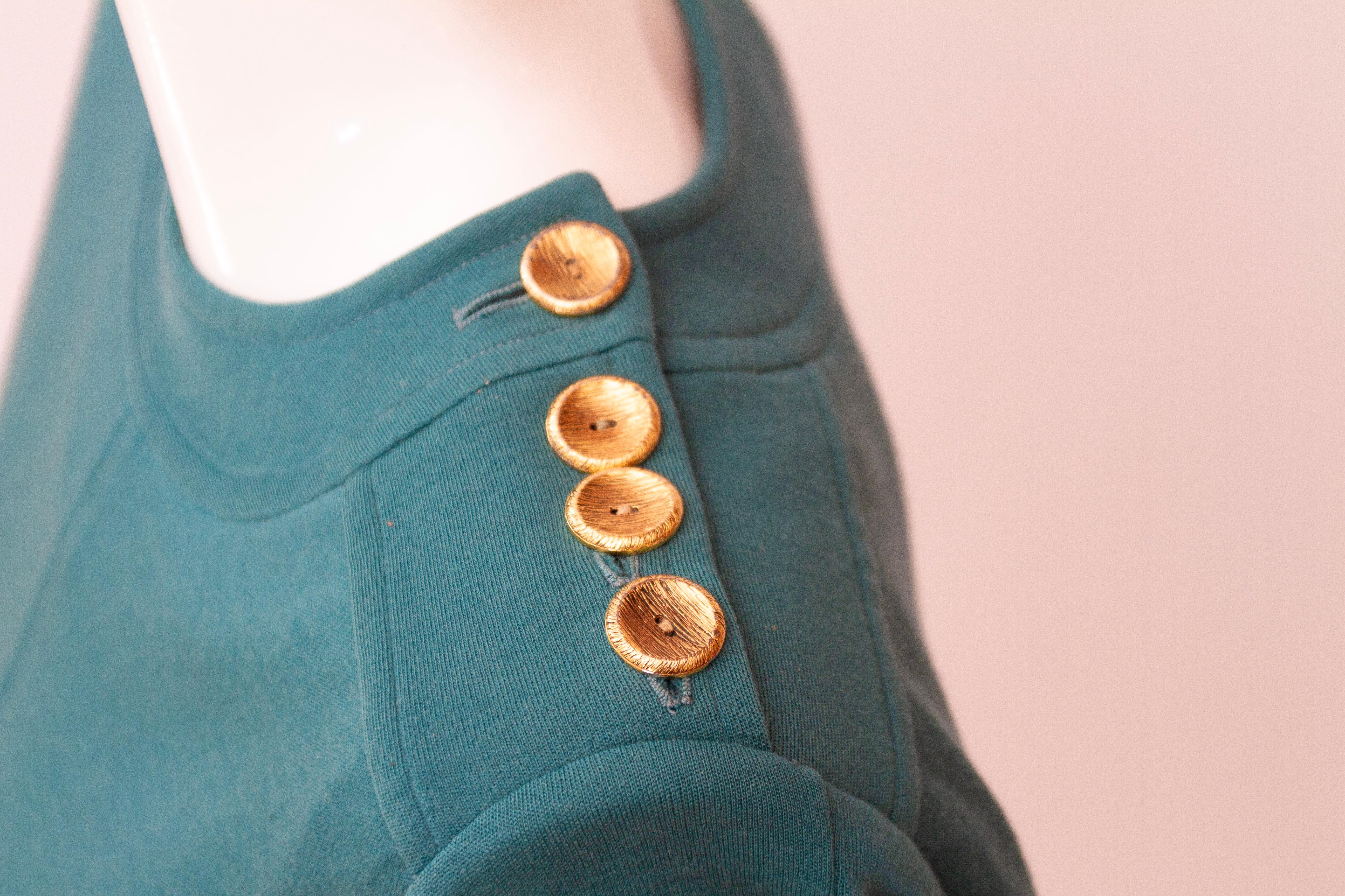 Women's Saint Laurent rive gauche, 100% Wool, Tiel, prêt-à-porter, Shift Dress, 1960s