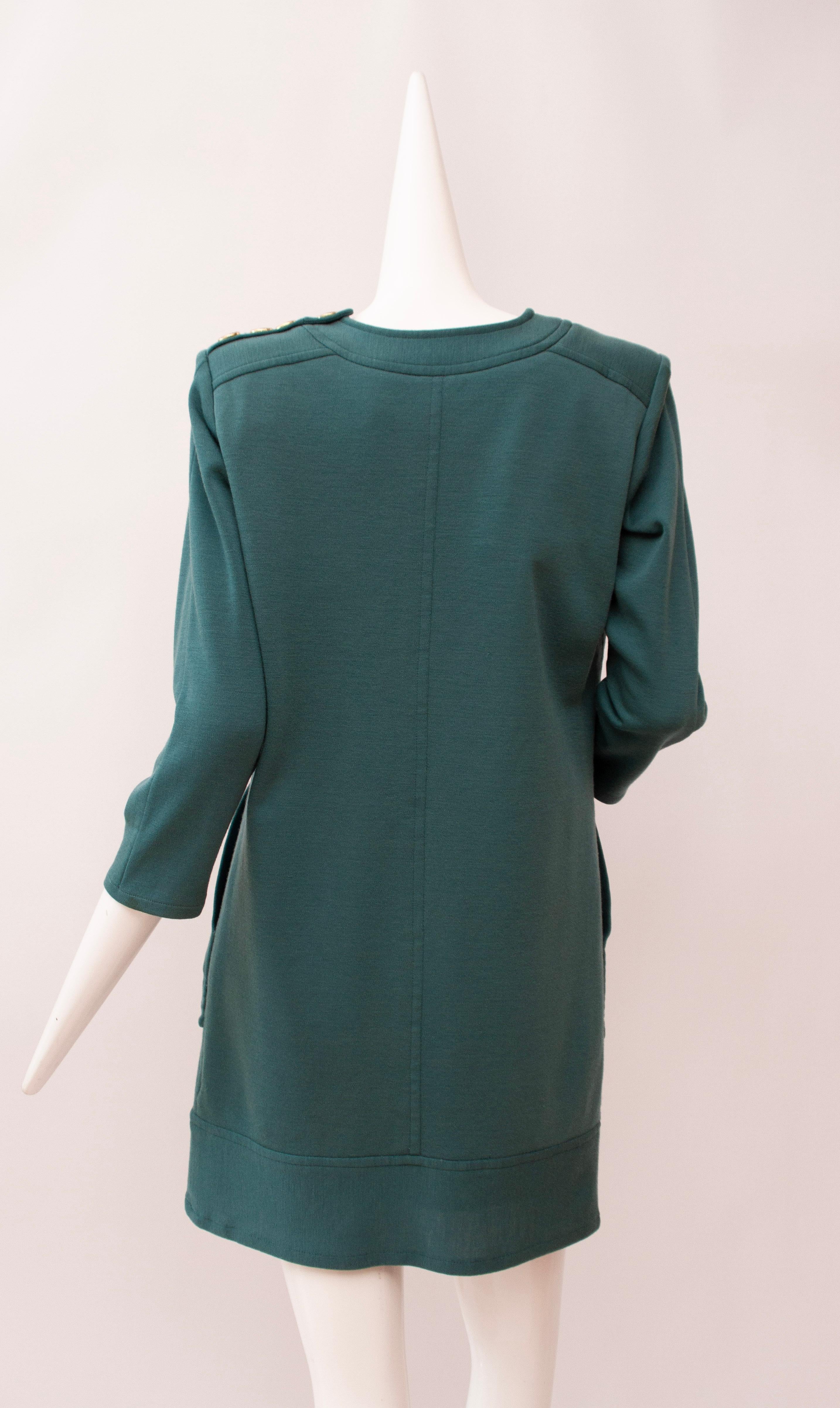 Saint Laurent rive gauche, 100% Wool, Tiel, prêt-à-porter, Shift Dress, 1960s 1