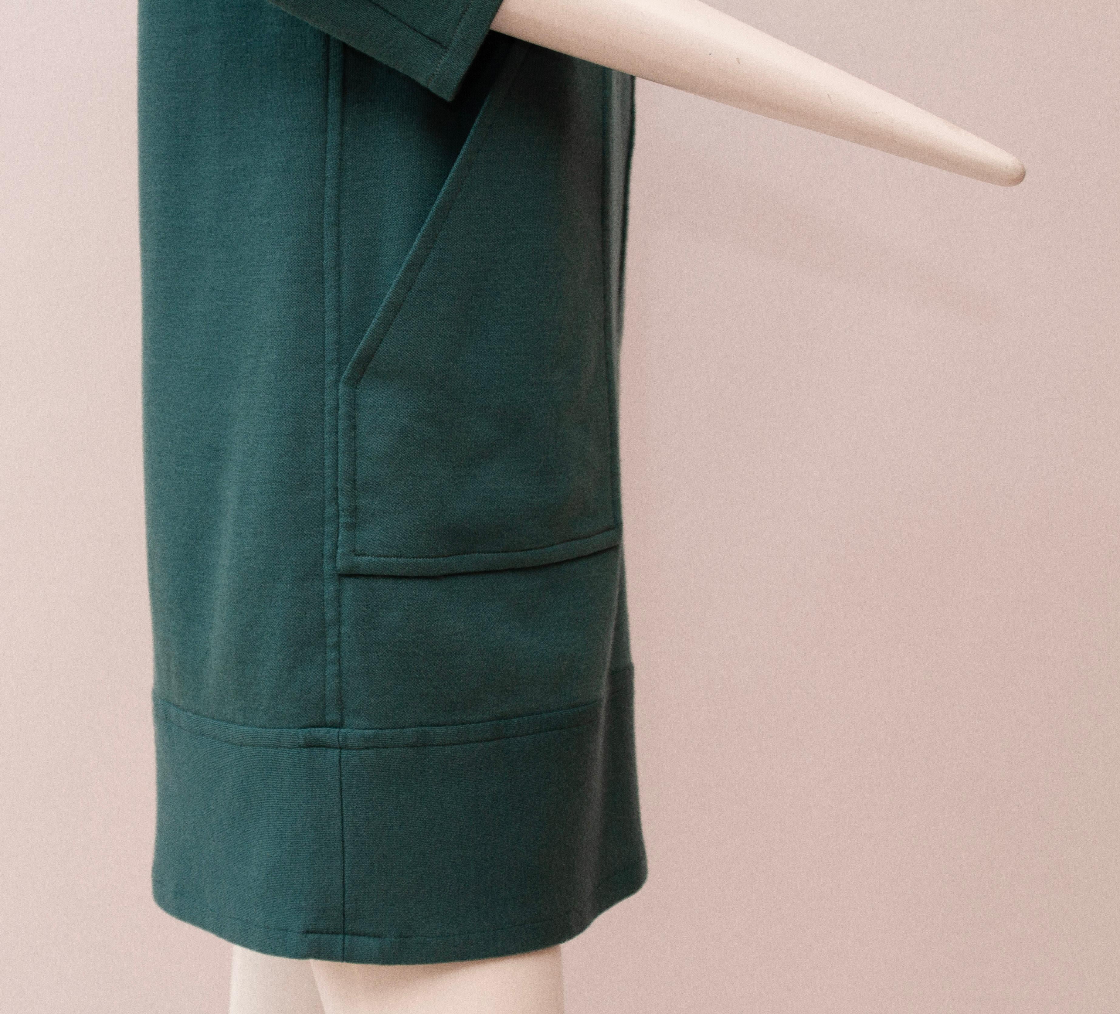 Saint Laurent rive gauche, 100% Wool, Tiel, prêt-à-porter, Shift Dress, 1960s 4