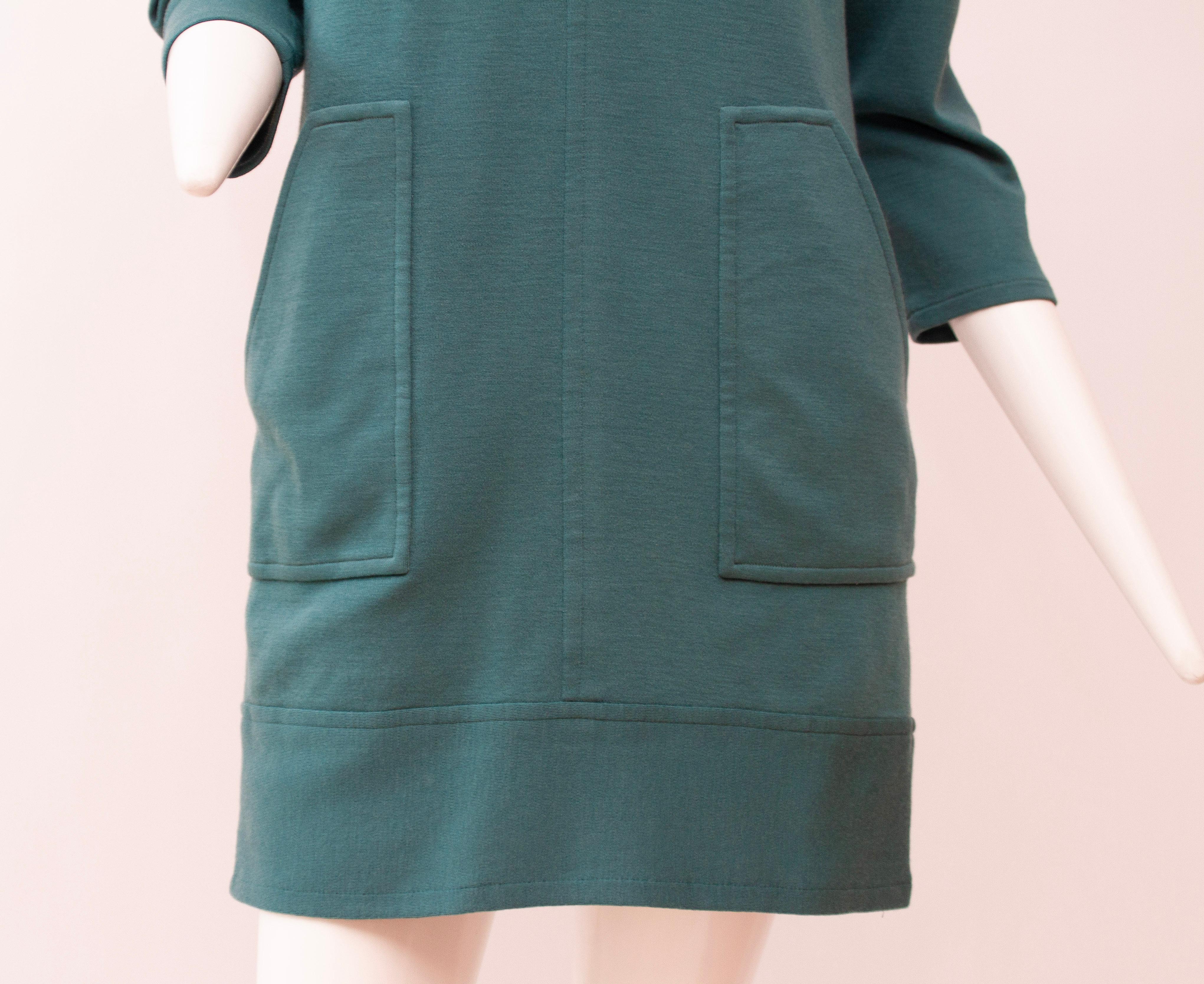 Saint Laurent rive gauche, 100% Wool, Tiel, prêt-à-porter, Shift Dress, 1960s 5