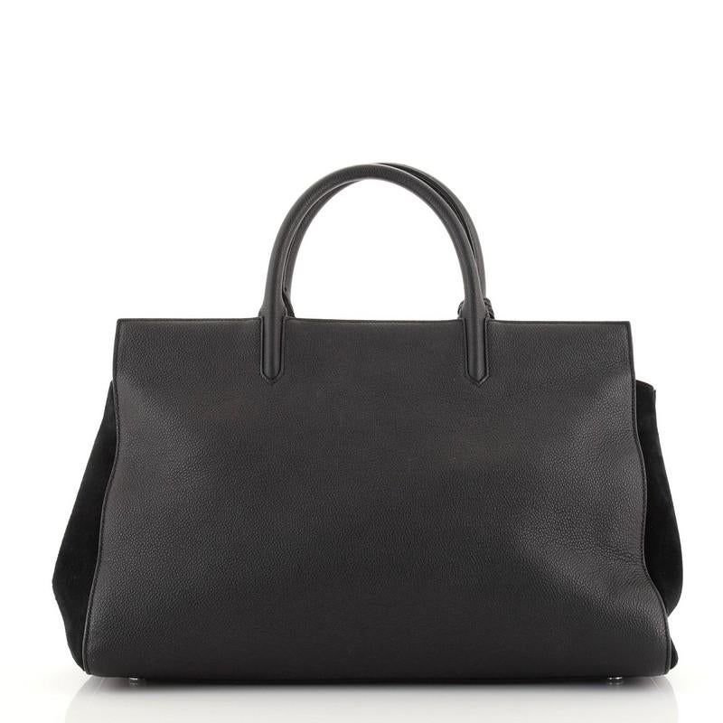 Saint Laurent Rive Gauche Cabas Leather Medium In Good Condition In NY, NY