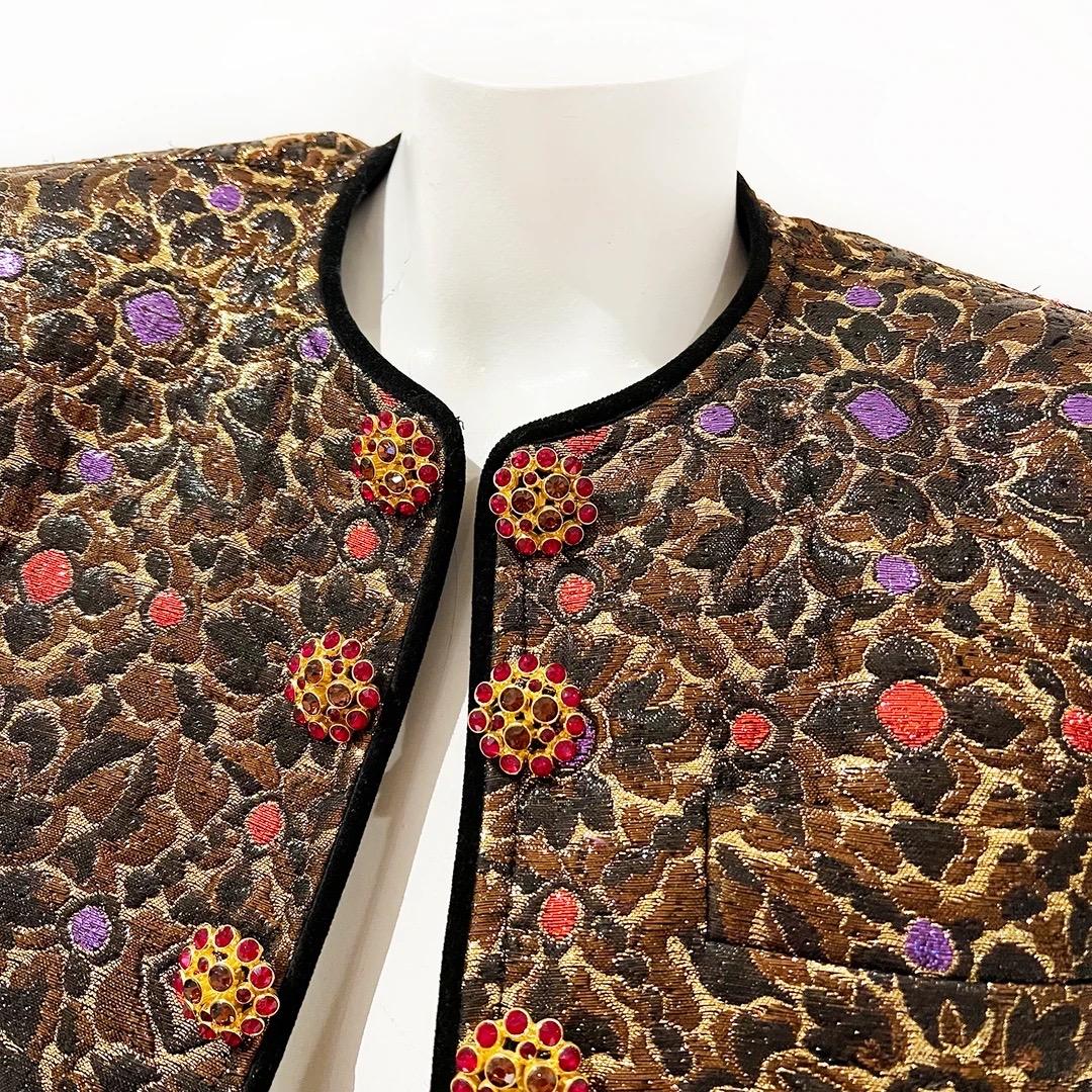 Nero Saint Laurent Giacca Rive Gauche FW1984 in vendita