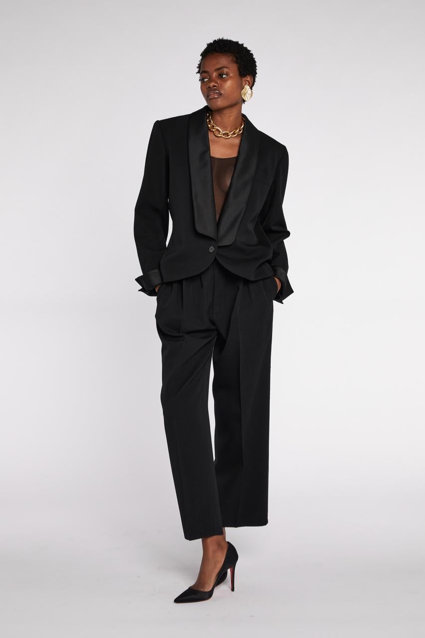Saint Laurent Rive Gauche Le Smoking Jacket S/S 1984 In Excellent Condition In London, GB