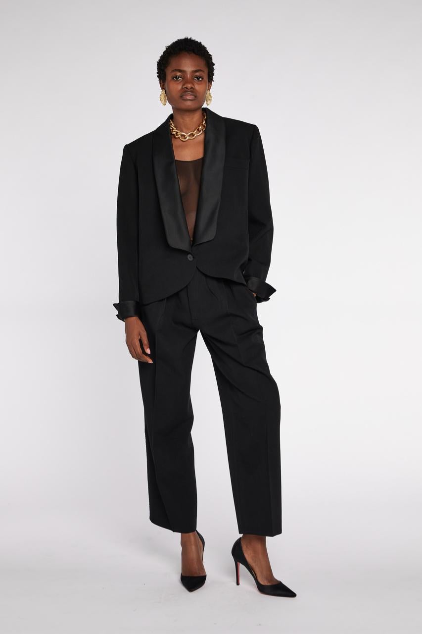 Saint Laurent Rive Gauche Le Smoking Jacket S/S 1984 2
