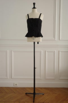 Saint Laurent Rive Gauche Rare 1970s Runway Bustier
