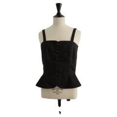 Saint Laurent Rive Gauche Rare 1970s Runway Bustier