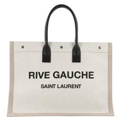 Saint Laurent Rive Gauche Shopper Tote Canvas Large