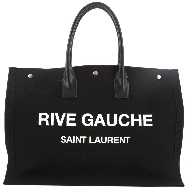 Saint Laurent Rive Gauche Shopper Tote Canvas Large at 1stDibs